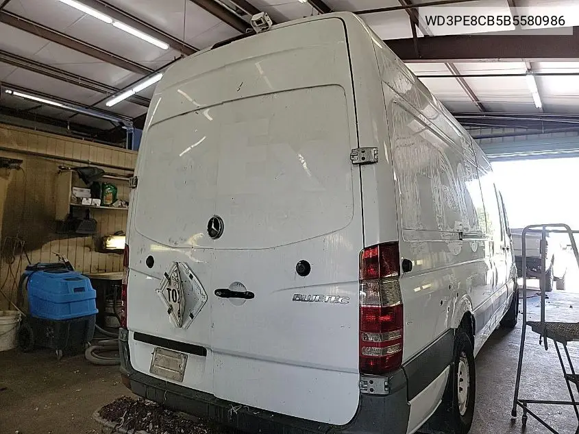 2011 Mercedes-Benz Sprinter 2500 VIN: WD3PE8CB5B5580986 Lot: 42601067