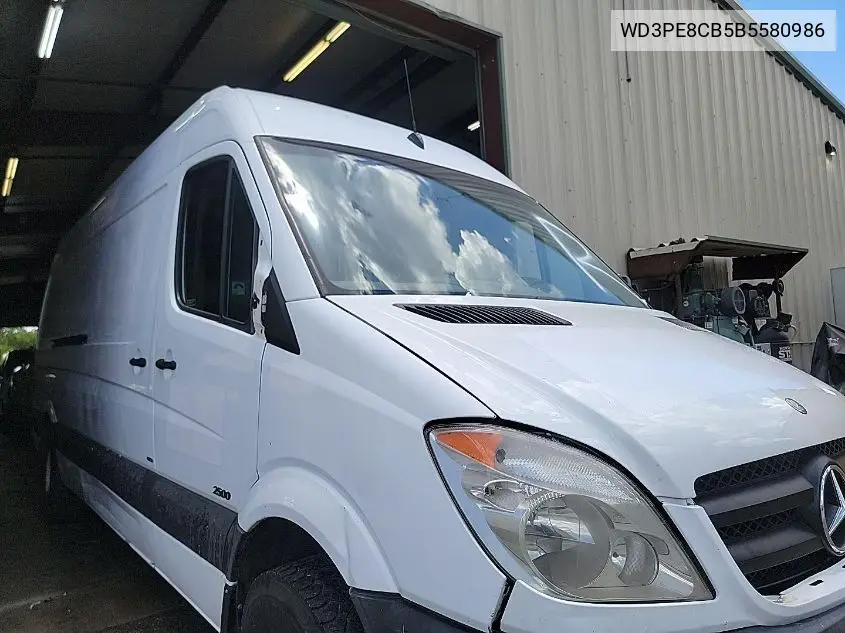 2011 Mercedes-Benz Sprinter 2500 VIN: WD3PE8CB5B5580986 Lot: 42601067