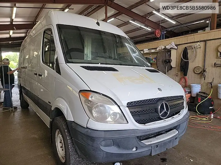 2011 Mercedes-Benz Sprinter 2500 VIN: WD3PE8CB5B5580986 Lot: 42601067