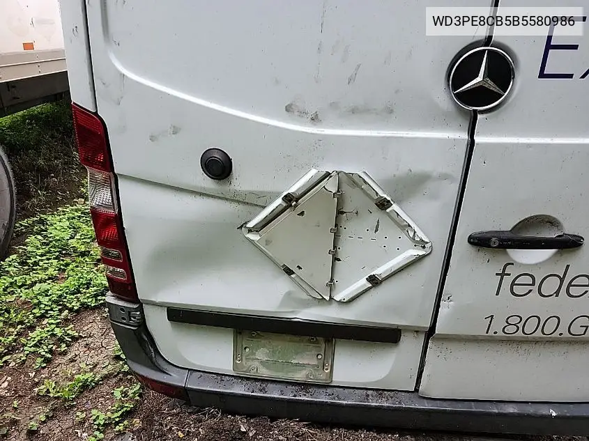 2011 Mercedes-Benz Sprinter 2500 VIN: WD3PE8CB5B5580986 Lot: 42601067