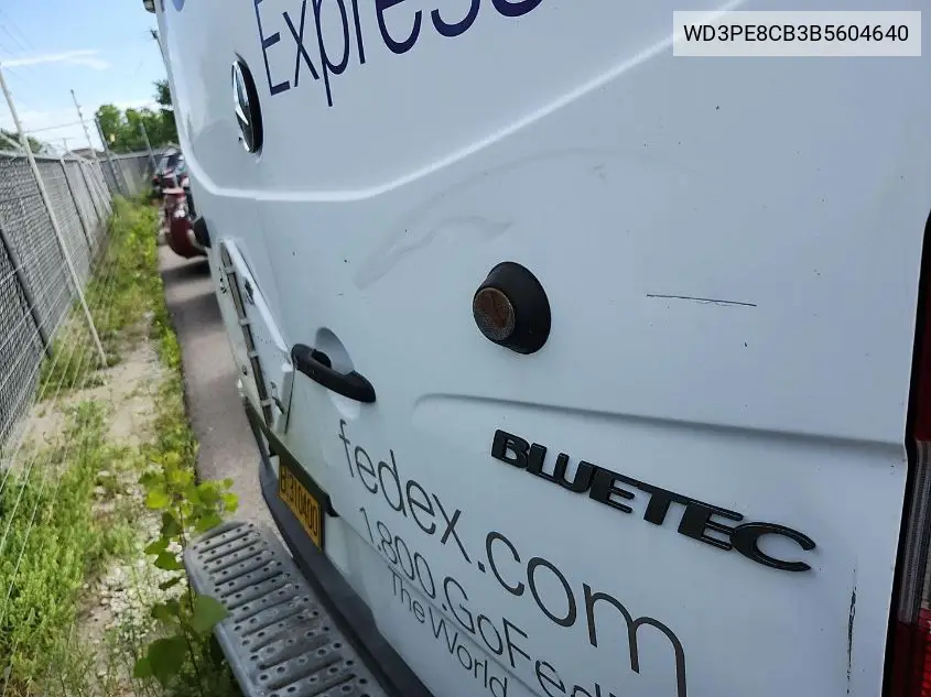 2011 Mercedes-Benz Sprinter 2500 High Roof VIN: WD3PE8CB3B5604640 Lot: 42644609
