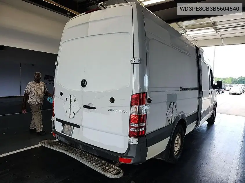 2011 Mercedes-Benz Sprinter 2500 High Roof VIN: WD3PE8CB3B5604640 Lot: 42644609
