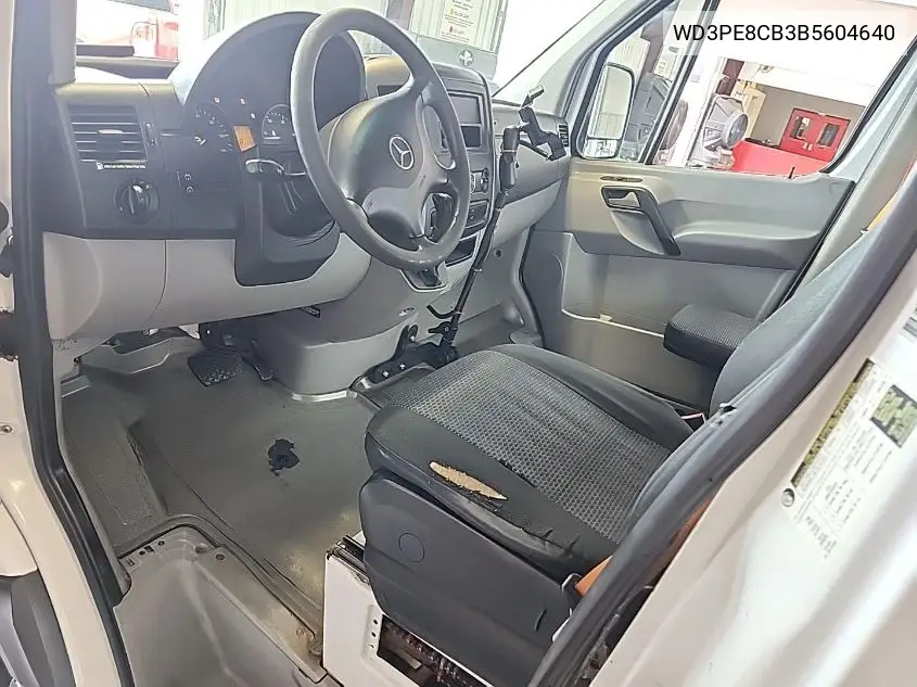 2011 Mercedes-Benz Sprinter 2500 High Roof VIN: WD3PE8CB3B5604640 Lot: 42644609