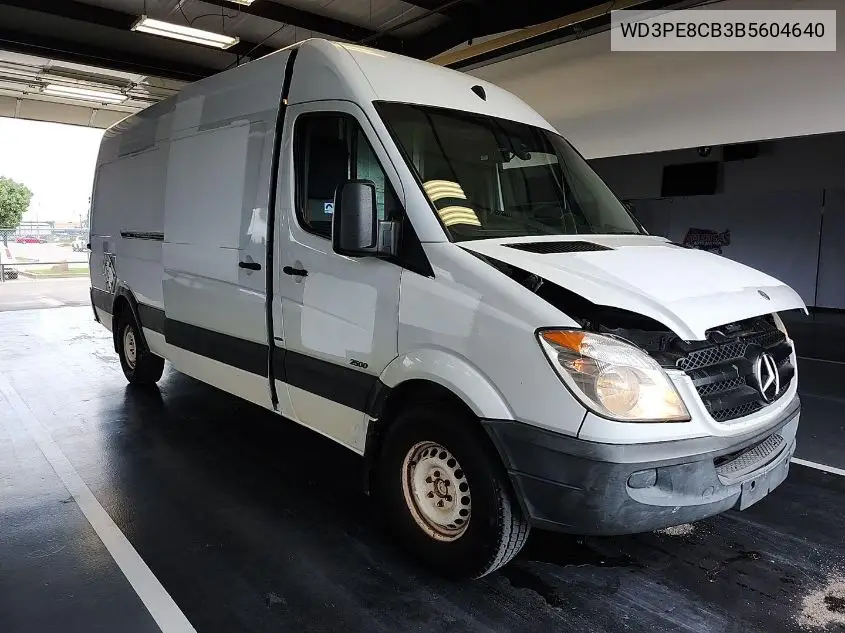 2011 Mercedes-Benz Sprinter 2500 High Roof VIN: WD3PE8CB3B5604640 Lot: 42644609
