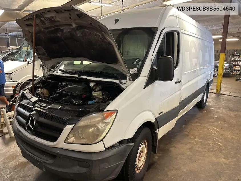 2011 Mercedes-Benz Sprinter 2500 High Roof VIN: WD3PE8CB3B5604640 Lot: 42644609