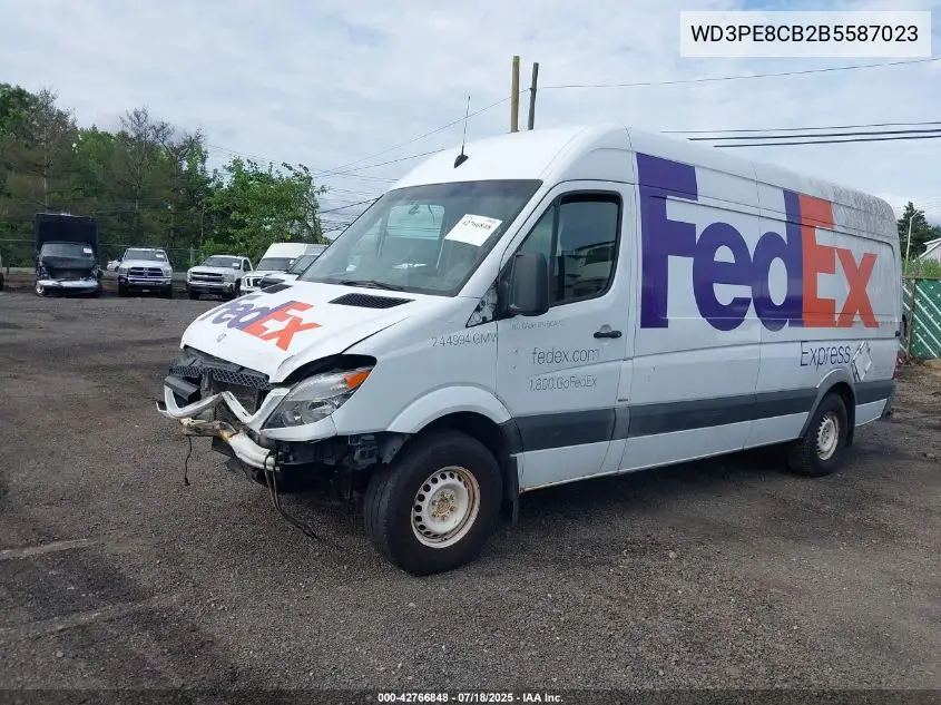 2011 Mercedes-Benz Sprinter 2500 High Roof VIN: WD3PE8CB2B5587023 Lot: 42766848