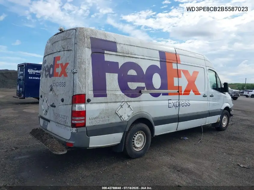 2011 Mercedes-Benz Sprinter 2500 High Roof VIN: WD3PE8CB2B5587023 Lot: 42766848
