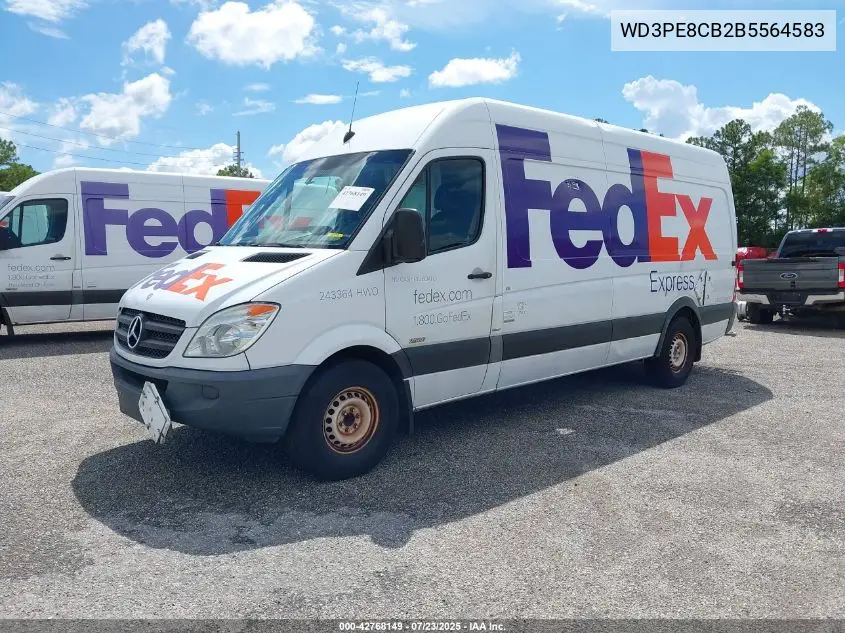 2011 Mercedes-Benz Sprinter 2500 High Roof VIN: WD3PE8CB2B5564583 Lot: 42768149