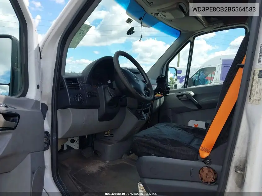 2011 Mercedes-Benz Sprinter 2500 High Roof VIN: WD3PE8CB2B5564583 Lot: 42768149