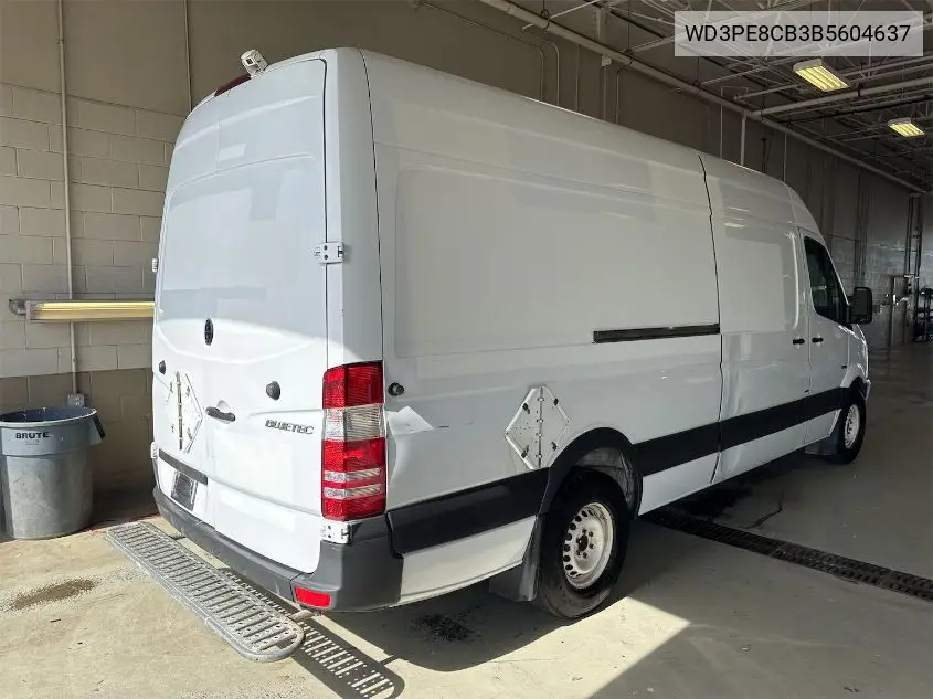 2011 Mercedes-Benz Sprinter 2500 High Roof VIN: WD3PE8CB3B5604637 Lot: 42829520
