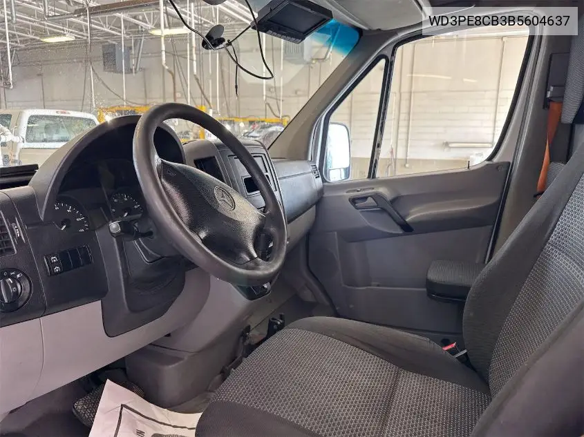 2011 Mercedes-Benz Sprinter 2500 High Roof VIN: WD3PE8CB3B5604637 Lot: 42829520