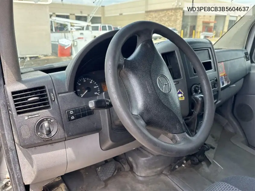 2011 Mercedes-Benz Sprinter 2500 High Roof VIN: WD3PE8CB3B5604637 Lot: 42829520