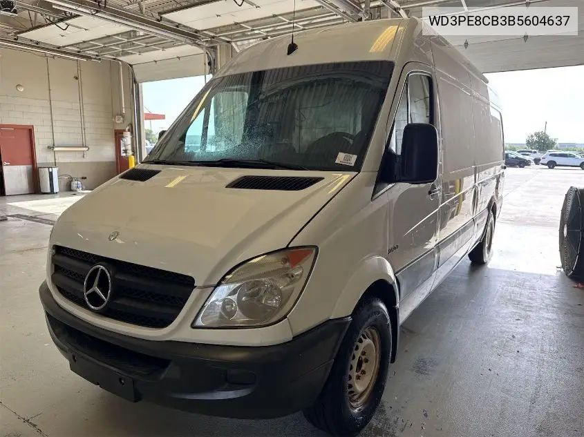 2011 Mercedes-Benz Sprinter 2500 High Roof VIN: WD3PE8CB3B5604637 Lot: 42829520