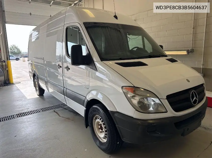 2011 Mercedes-Benz Sprinter 2500 High Roof VIN: WD3PE8CB3B5604637 Lot: 42829520