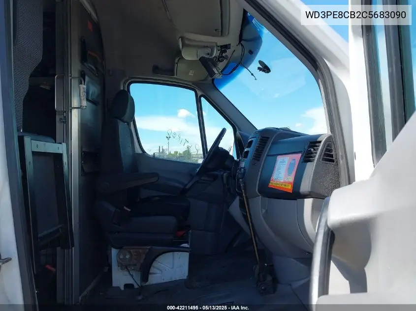 2012 Mercedes-Benz Sprinter 2500 High Roof VIN: WD3PE8CB2C5683090 Lot: 42211495