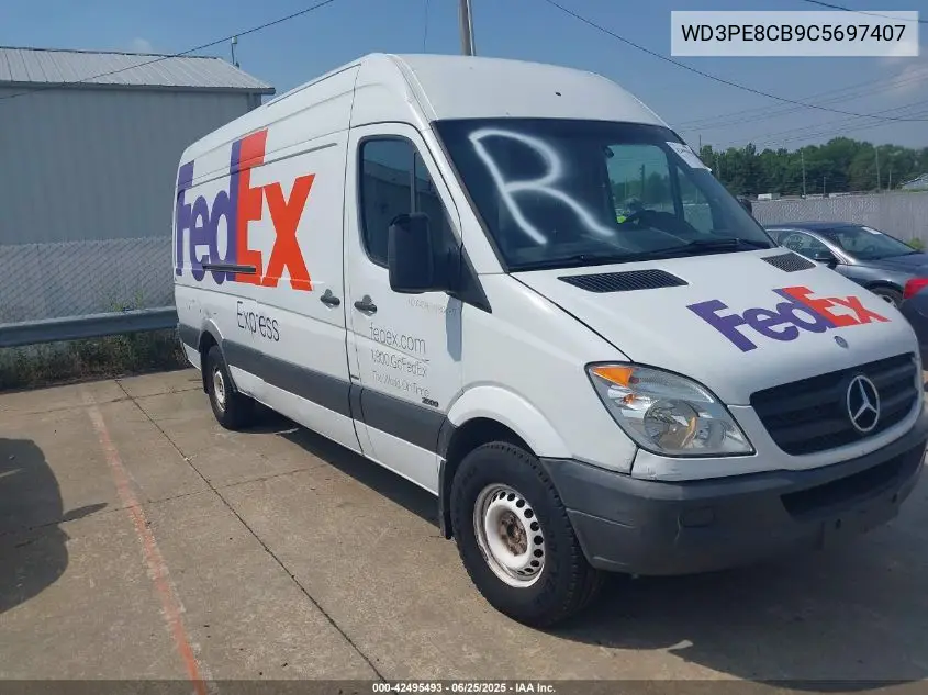 2012 Mercedes-Benz Sprinter 2500 High Roof VIN: WD3PE8CB9C5697407 Lot: 42495493