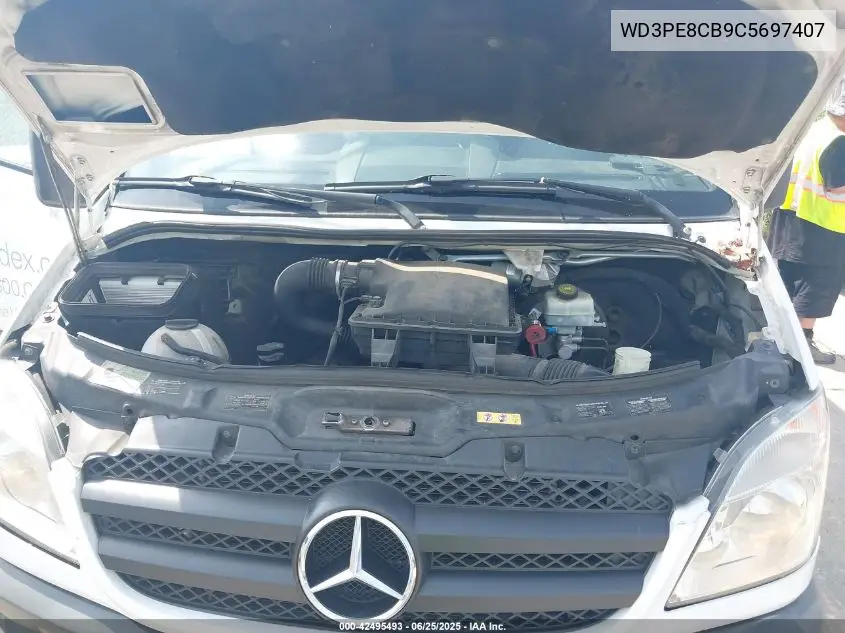 2012 Mercedes-Benz Sprinter 2500 High Roof VIN: WD3PE8CB9C5697407 Lot: 42495493