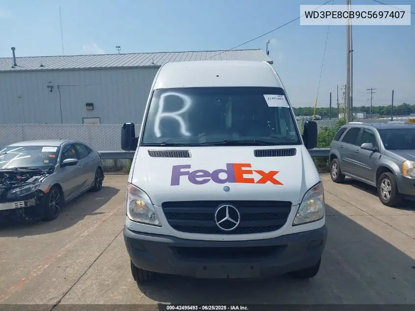 2012 Mercedes-Benz Sprinter 2500 High Roof VIN: WD3PE8CB9C5697407 Lot: 42495493