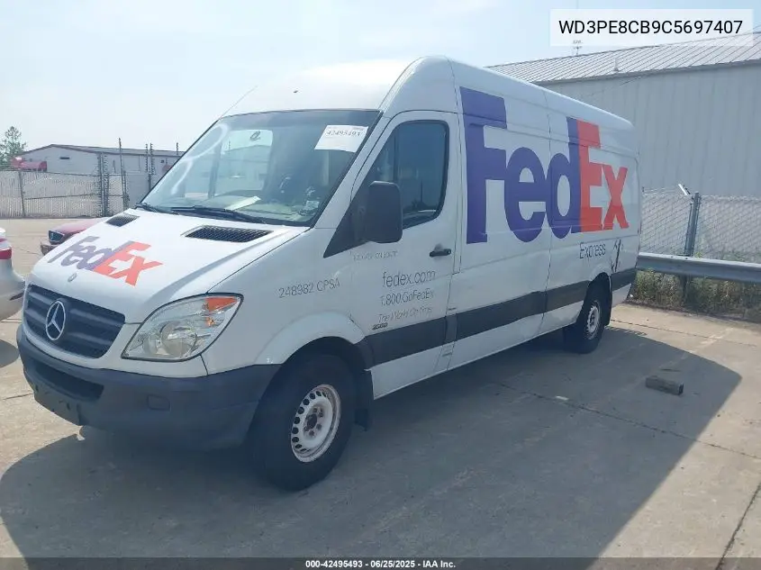 2012 Mercedes-Benz Sprinter 2500 High Roof VIN: WD3PE8CB9C5697407 Lot: 42495493