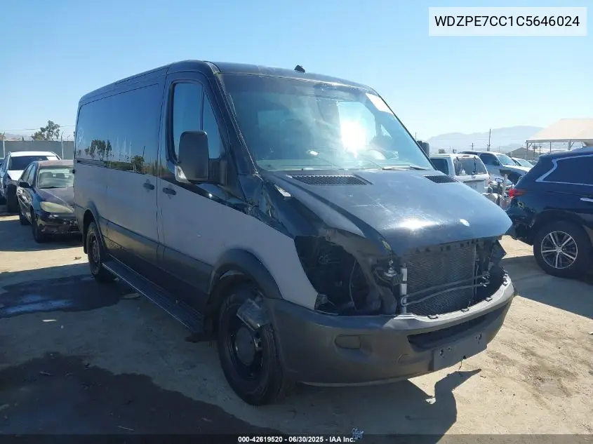 2012 Mercedes-Benz Sprinter 2500 Normal Roof VIN: WDZPE7CC1C5646024 Lot: 42619520