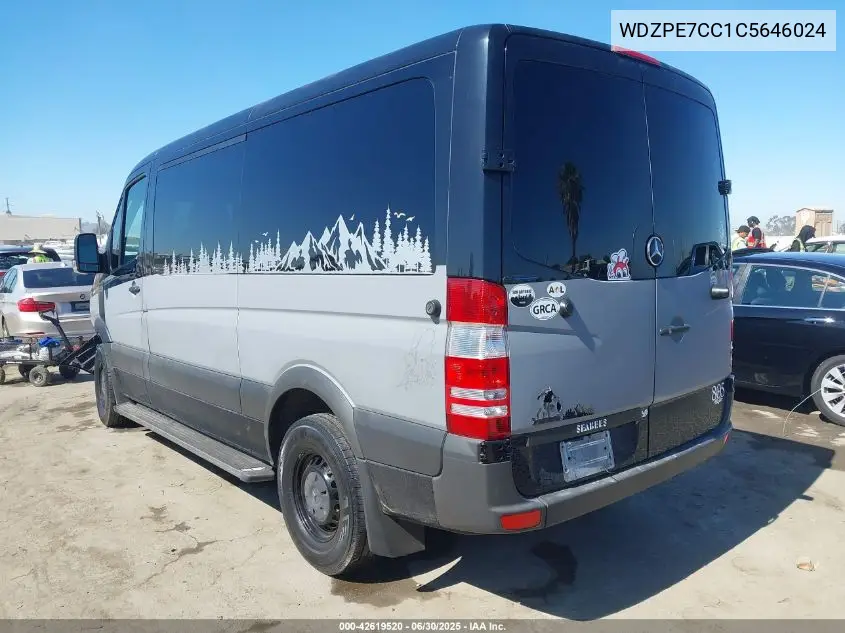 2012 Mercedes-Benz Sprinter 2500 Normal Roof VIN: WDZPE7CC1C5646024 Lot: 42619520