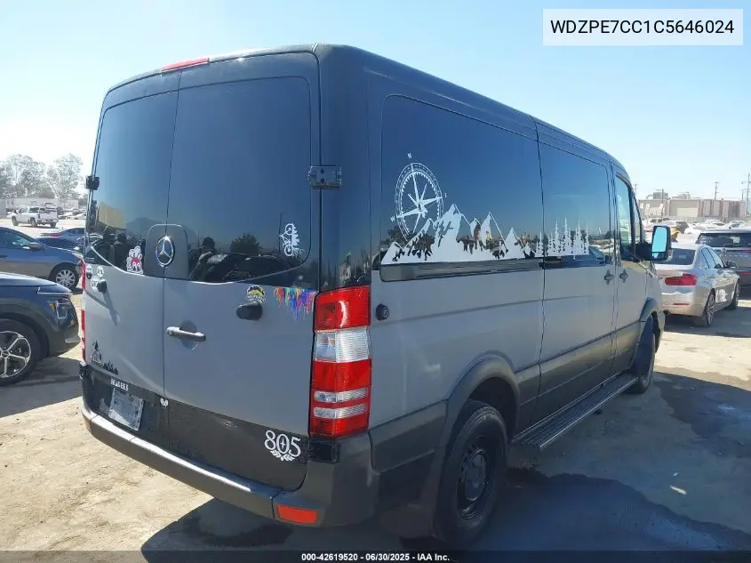 2012 Mercedes-Benz Sprinter 2500 Normal Roof VIN: WDZPE7CC1C5646024 Lot: 42619520