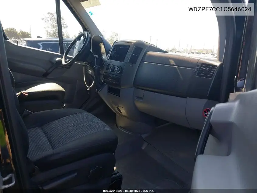 2012 Mercedes-Benz Sprinter 2500 Normal Roof VIN: WDZPE7CC1C5646024 Lot: 42619520