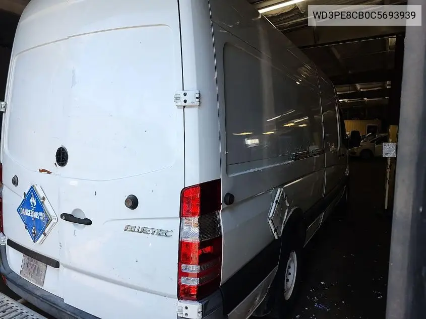 2012 Mercedes-Benz Sprinter 2500 High Roof VIN: WD3PE8CB0C5693939 Lot: 42802197