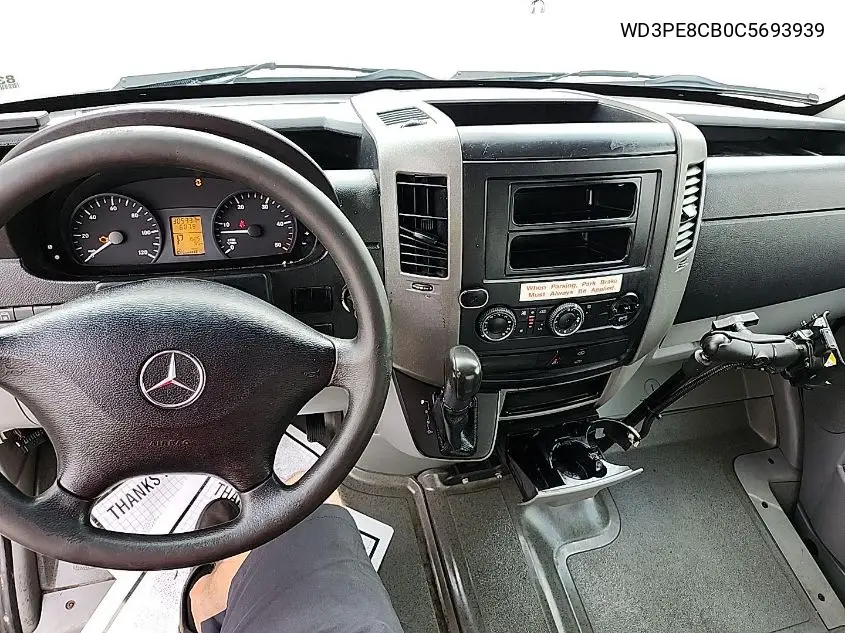 2012 Mercedes-Benz Sprinter 2500 High Roof VIN: WD3PE8CB0C5693939 Lot: 42802197