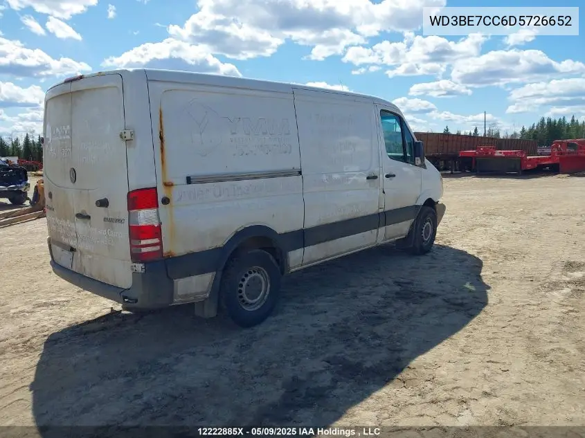 2013 Mercedes-Benz Sprinter 3500 Standard Roof VIN: WD3BE7CC6D5726652 Lot: 12222885X