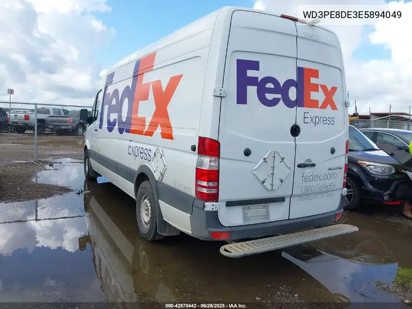 2014 Mercedes-Benz Sprinter 2500 High Roof VIN: WD3PE8DE3E5894049 Lot: 42578442