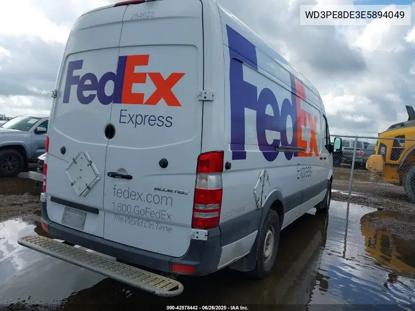 2014 Mercedes-Benz Sprinter 2500 High Roof VIN: WD3PE8DE3E5894049 Lot: 42578442