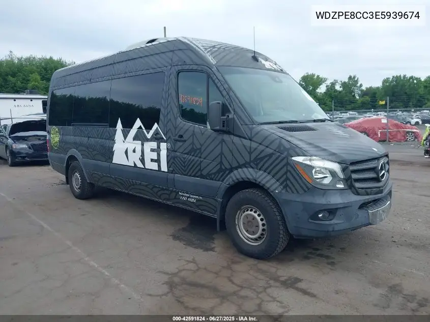 2014 Mercedes-Benz Sprinter 2500 High Roof VIN: WDZPE8CC3E5939674 Lot: 42591824