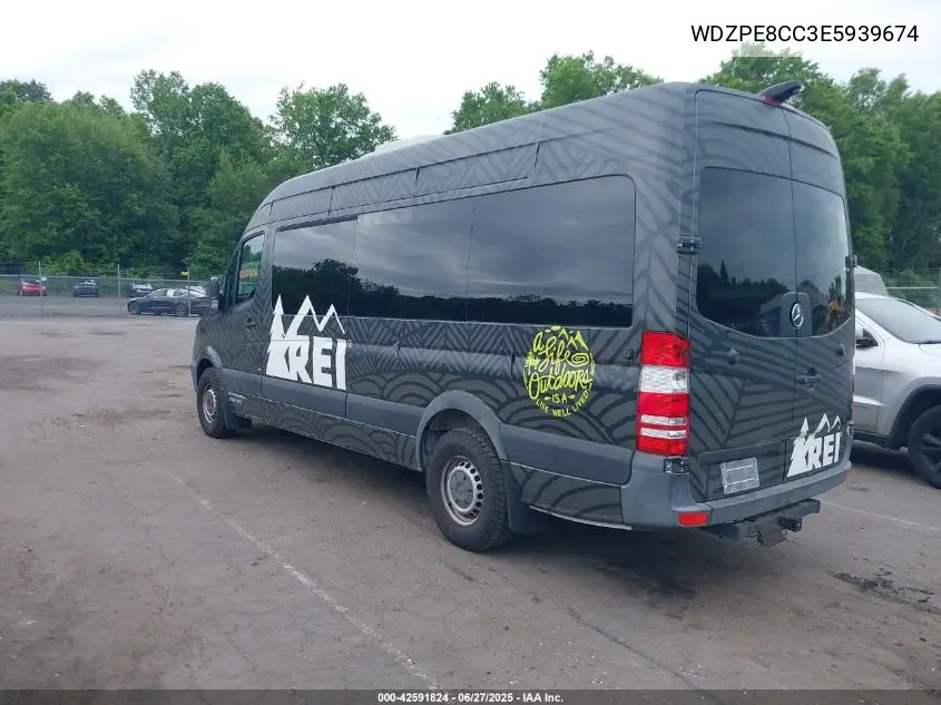 2014 Mercedes-Benz Sprinter 2500 High Roof VIN: WDZPE8CC3E5939674 Lot: 42591824