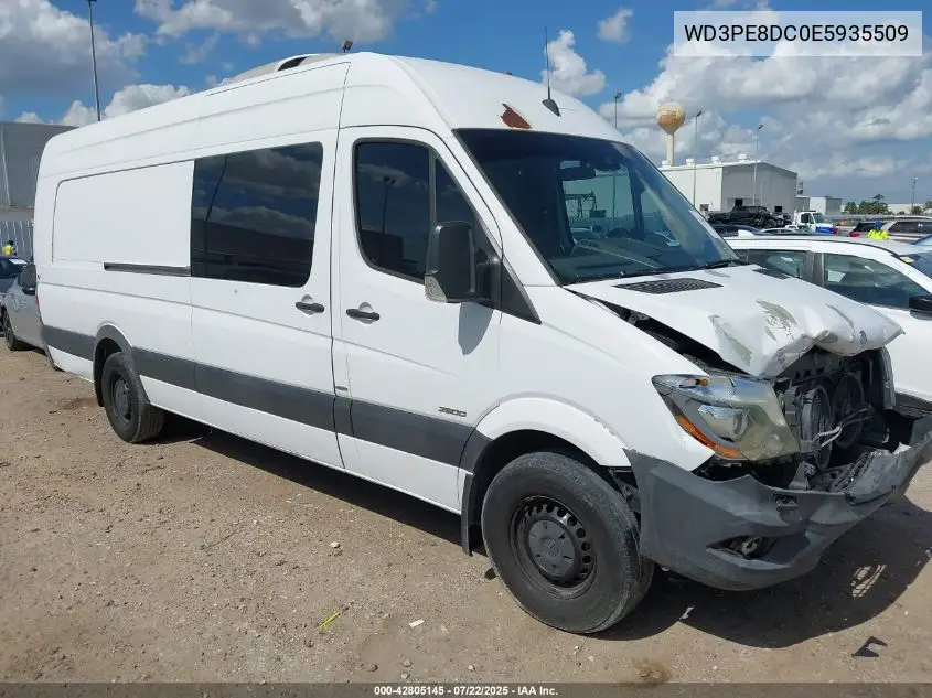 2014 Mercedes-Benz Sprinter 2500 High Roof VIN: WD3PE8DC0E5935509 Lot: 42805145