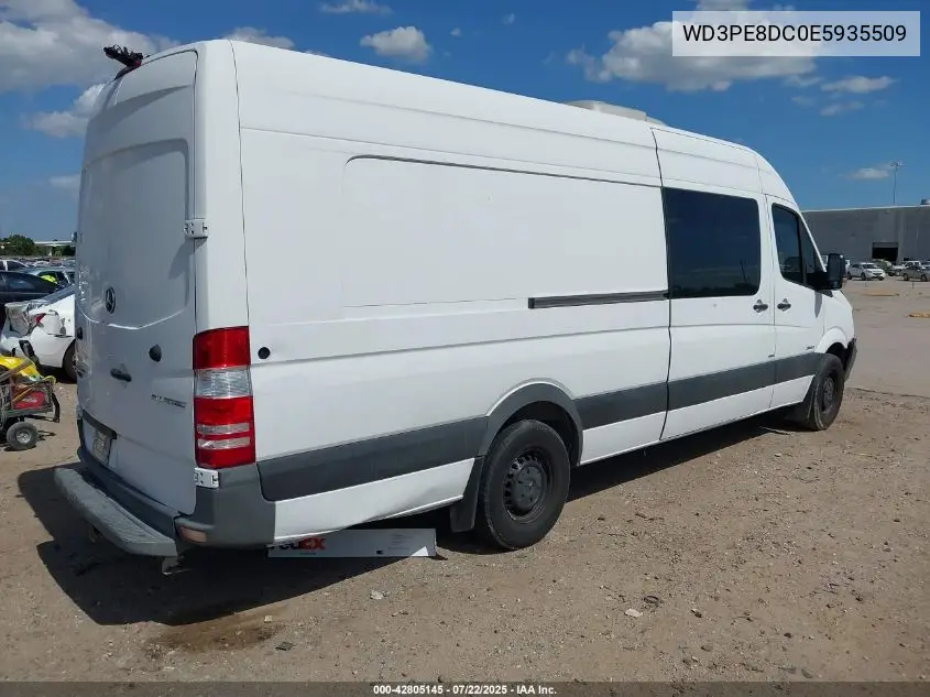 2014 Mercedes-Benz Sprinter 2500 High Roof VIN: WD3PE8DC0E5935509 Lot: 42805145