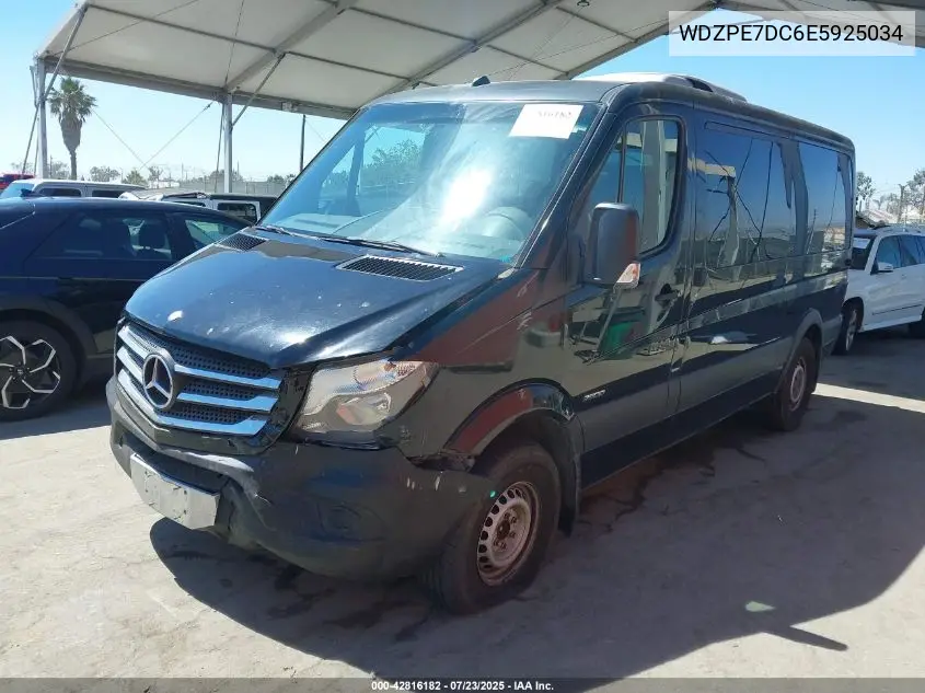 2014 Mercedes-Benz Sprinter 2500 Normal Roof VIN: WDZPE7DC6E5925034 Lot: 42816182