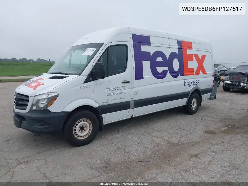 2015 Mercedes-Benz Sprinter 2500 High Roof VIN: WD3PE8DB6FP127517 Lot: 42571989