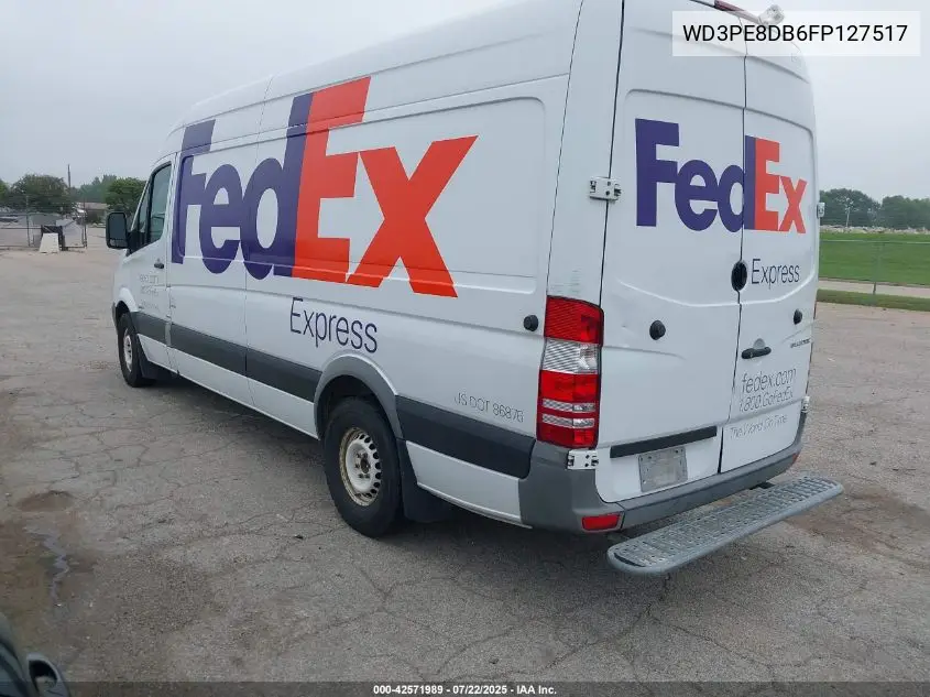 2015 Mercedes-Benz Sprinter 2500 High Roof VIN: WD3PE8DB6FP127517 Lot: 42571989