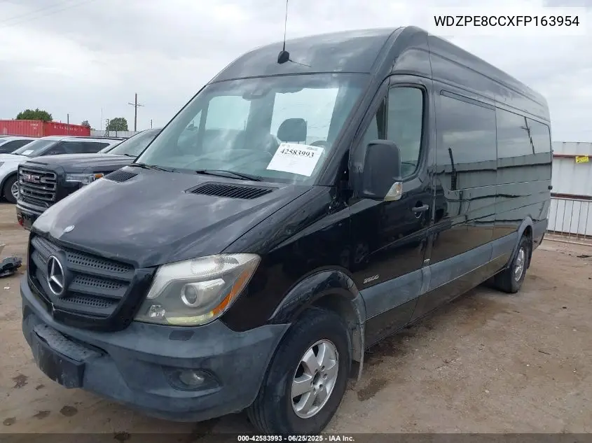 2015 Mercedes-Benz Sprinter 2500 High Roof VIN: WDZPE8CCXFP163954 Lot: 42583993