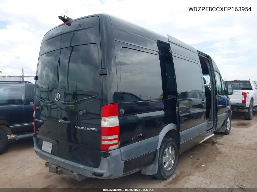 2015 Mercedes-Benz Sprinter 2500 High Roof VIN: WDZPE8CCXFP163954 Lot: 42583993