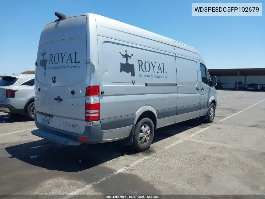 2015 Mercedes-Benz Sprinter 2500 High Roof VIN: WD3PE8DC5FP102679 Lot: 42587997