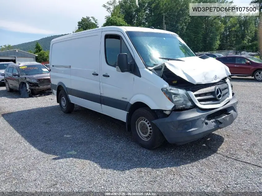2015 Mercedes-Benz Sprinter 2500 Normal Roof VIN: WD3PE7DC6FP107500 Lot: 42612726