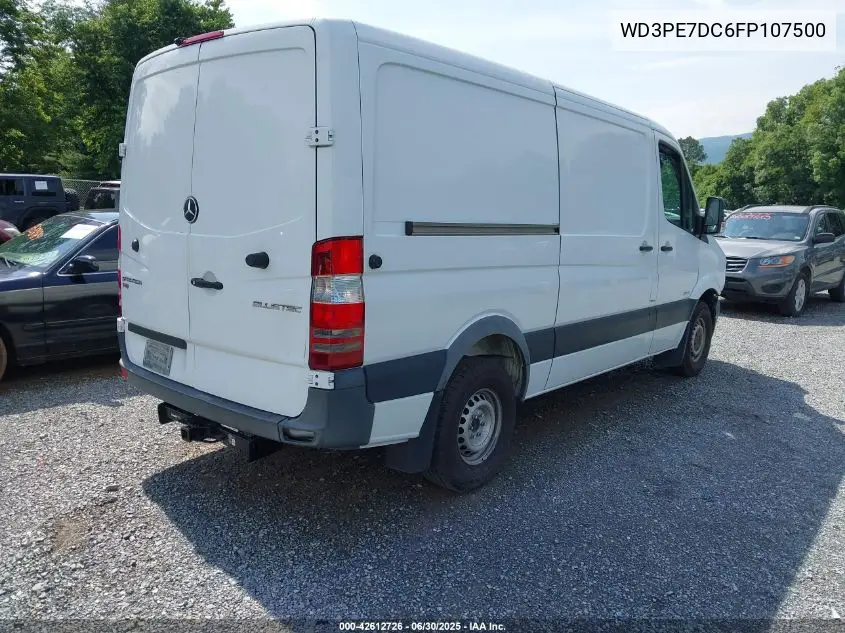 2015 Mercedes-Benz Sprinter 2500 Normal Roof VIN: WD3PE7DC6FP107500 Lot: 42612726