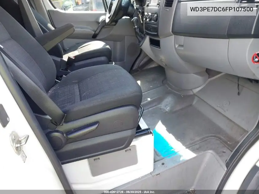 2015 Mercedes-Benz Sprinter 2500 Normal Roof VIN: WD3PE7DC6FP107500 Lot: 42612726