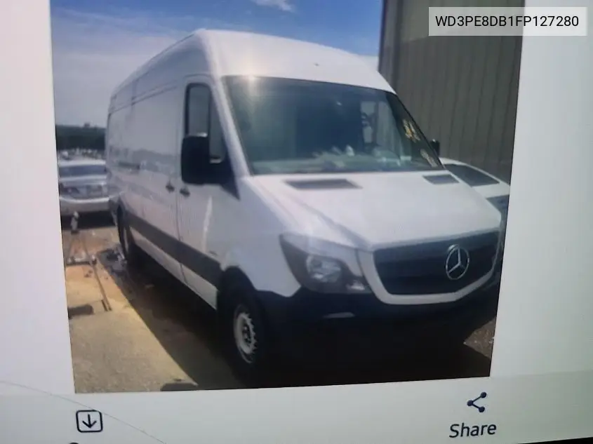 2015 Mercedes-Benz Sprinter 2500 VIN: WD3PE8DB1FP127280 Lot: 42621054