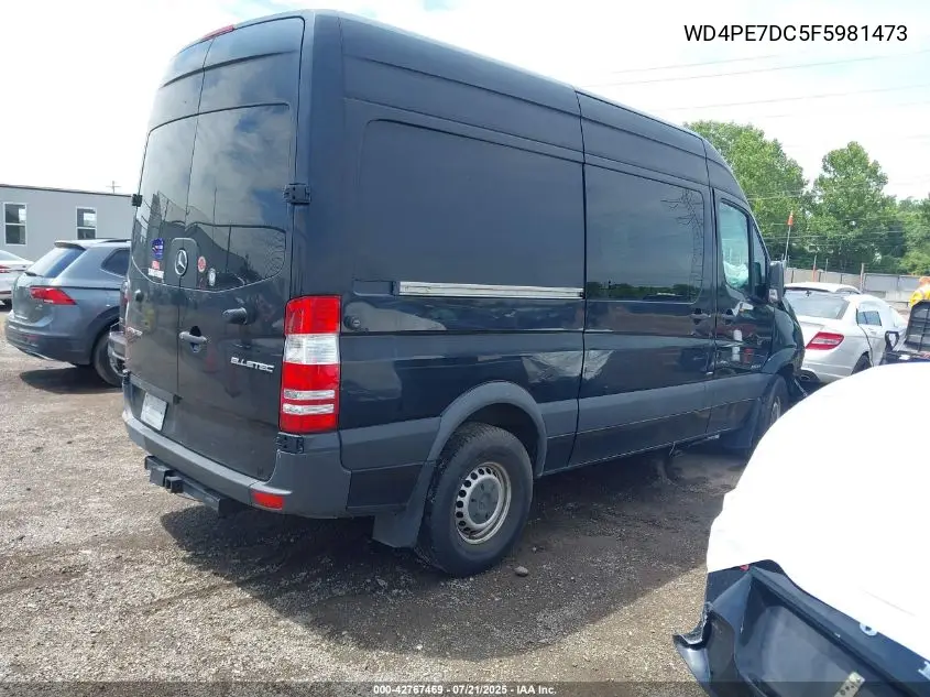 2015 Mercedes-Benz Sprinter 2500 Normal Roof VIN: WD4PE7DC5F5981473 Lot: 42767469