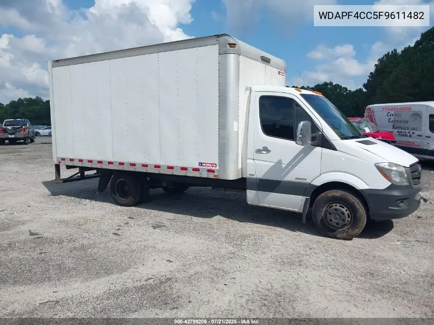 2015 Mercedes-Benz Sprinter 3500 VIN: WDAPF4CC5F9611482 Lot: 42799206