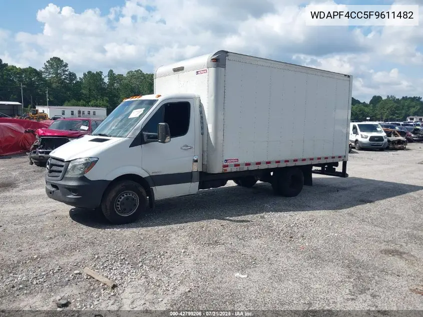 2015 Mercedes-Benz Sprinter 3500 VIN: WDAPF4CC5F9611482 Lot: 42799206