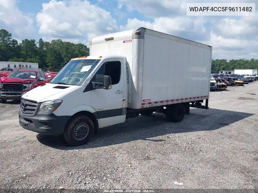 2015 Mercedes-Benz Sprinter 3500 VIN: WDAPF4CC5F9611482 Lot: 42799206